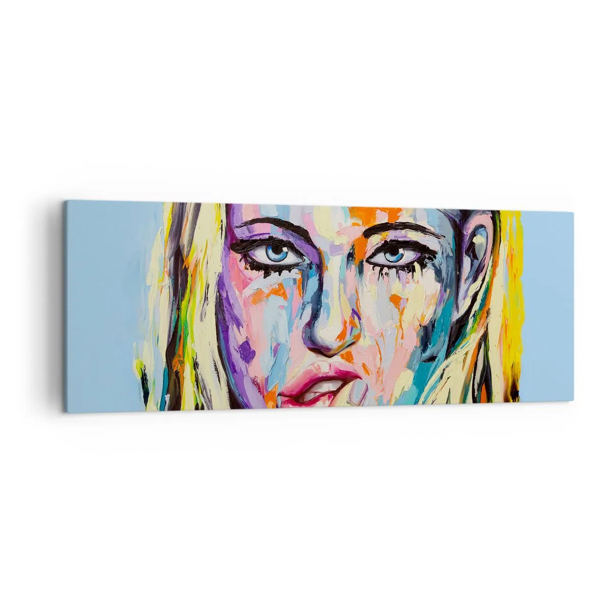 Obraz na plátně - Podívej se jí přímo do očí - 140x50 cm