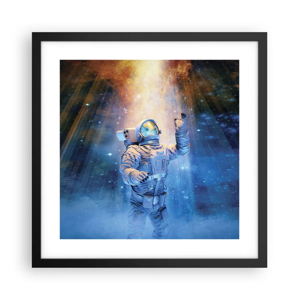 Plakát v černém rámu - Konečně v cíli - 40x40 cm