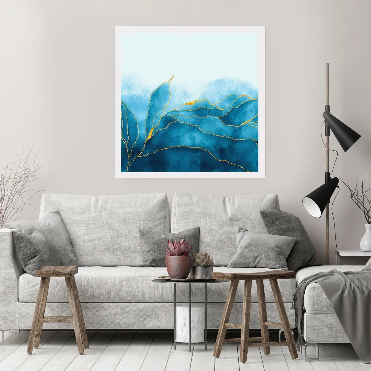 Plakát - Blankyt ve zlatě - 40x40 cm