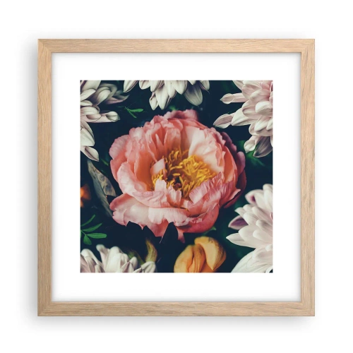 Plakát v rámu světlý dub - S barokním přepychem - 30x30 cm