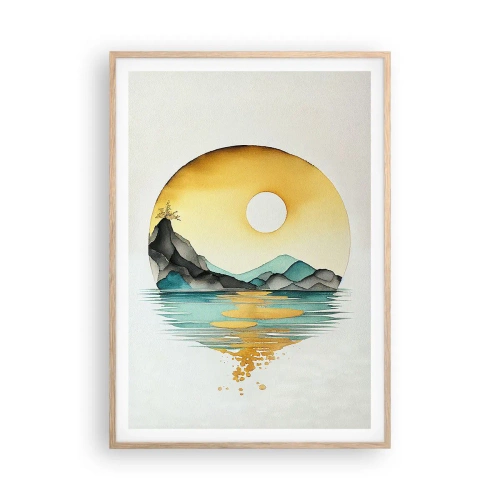 Plakát v rámu světlý dub - V kruhu krásy - 70x100 cm