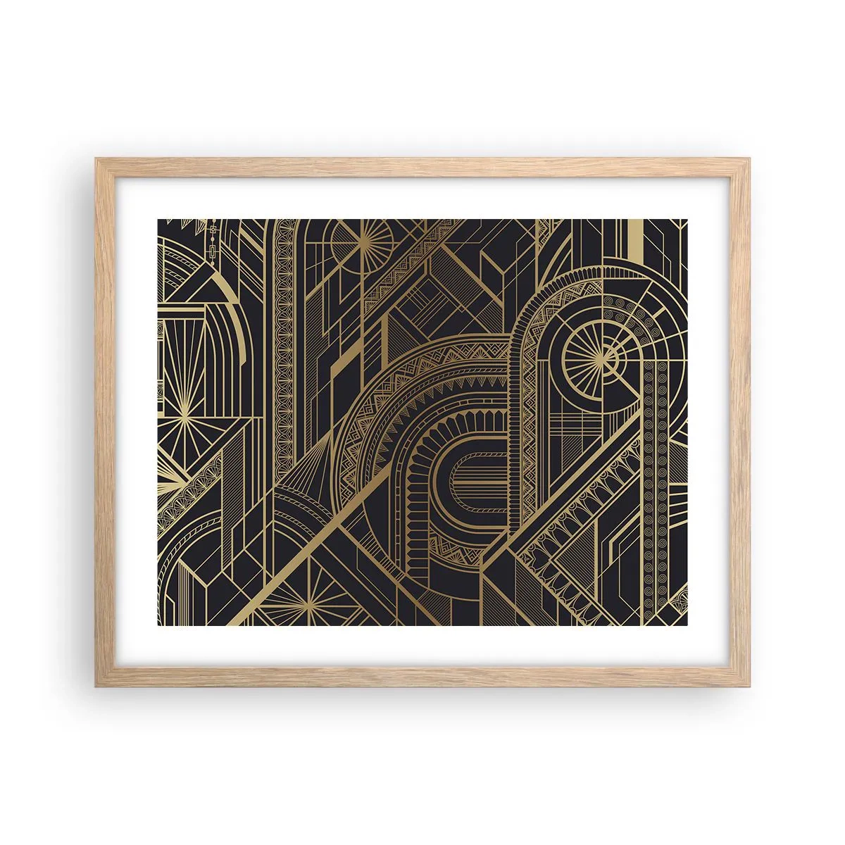 Plakát v rámu světlý dub - Koncepty, nápady, plány - 50x40 cm