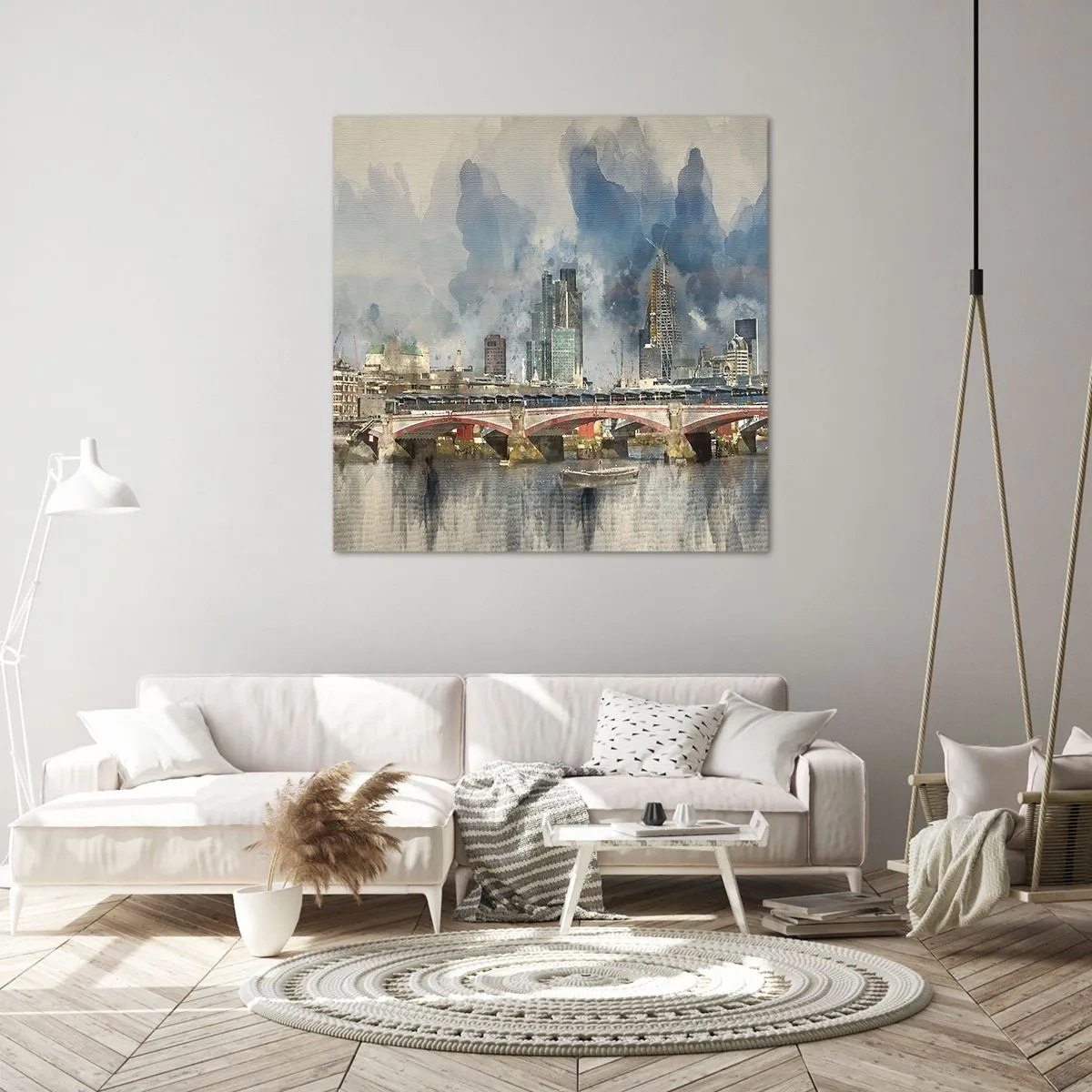 Obraz na plátně - Londýn v celé své kráse - 70x70 cm