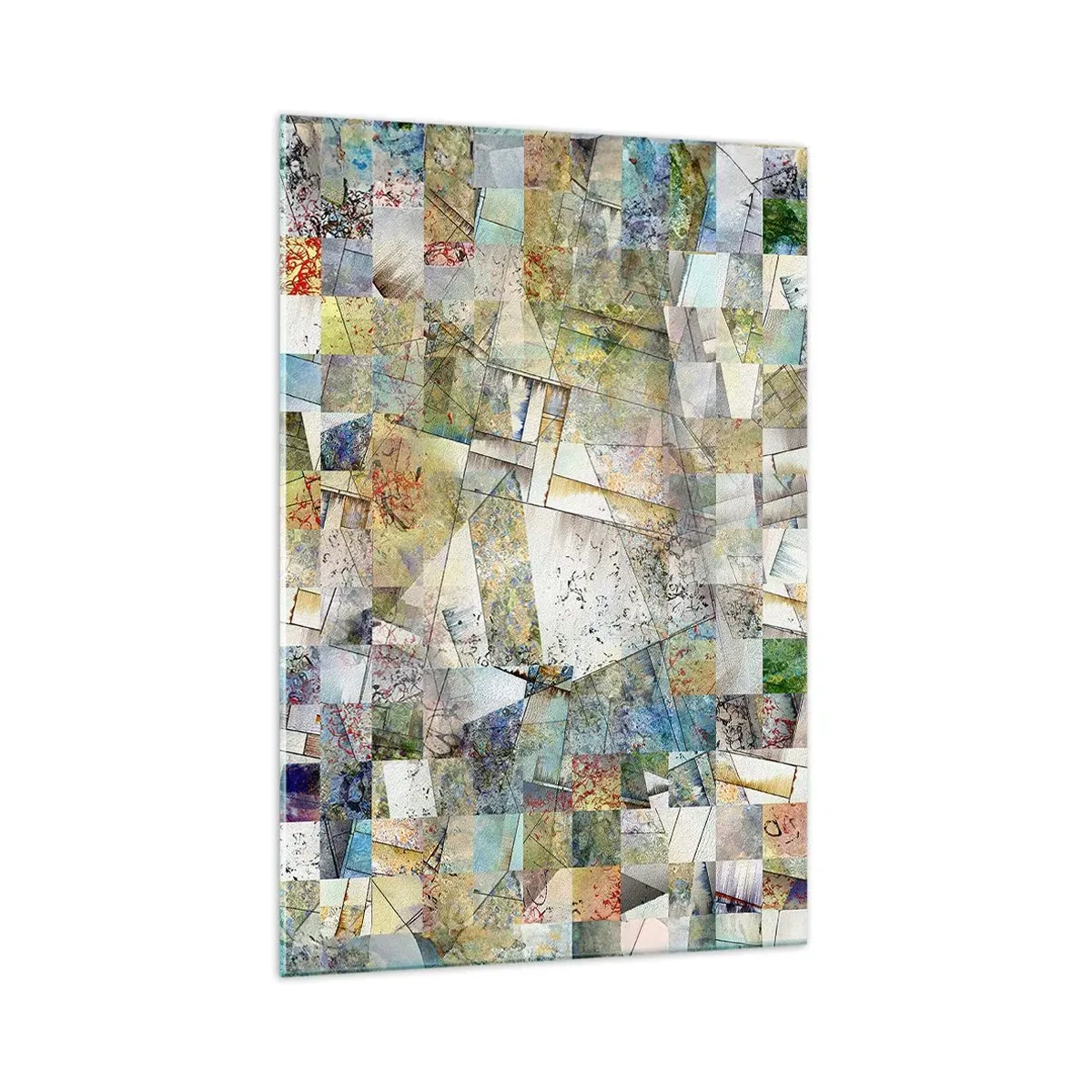 Obraz na skle - Geometrické přeskupení - 70x100 cm