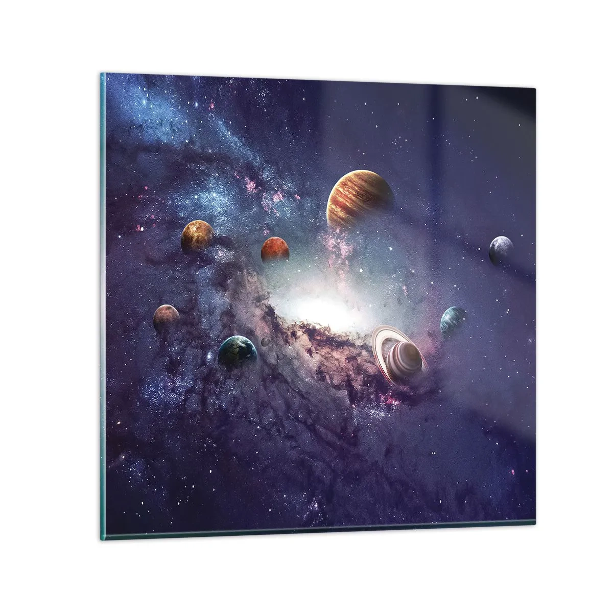 Obraz na skle - Slunce a tanec - 70x70 cm