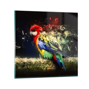 Obraz na skle - Posel záře - 30x30 cm