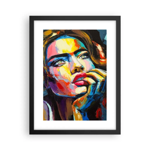 Plakát v černém rámu - Sny, jak ptáci letí oblohou - 30x40 cm