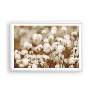 Plakát v bílém rámu - Chlupatý lán - 91x61 cm