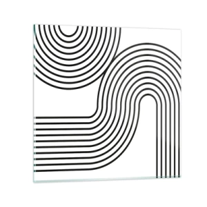 Obraz na skle - V zatáčce - 60x60 cm