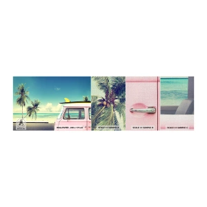 Vzor Fototapety Premium Canvas - Prázdniny, je čas začít - Krajina, Pláž, Surfování - 100x30 cm