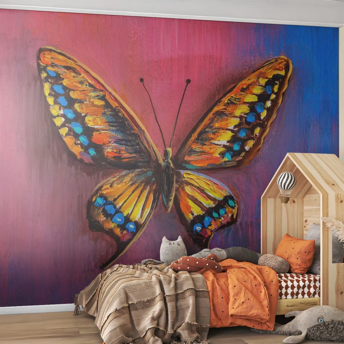 Fototapeta Samolepicí Deluxe Sticker - Klenot přírody - Motýl, Kus, Malování - 250x175 cm