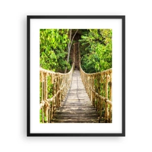 Plakát v černém rámu - Zavěšený v zelené - 40x50 cm