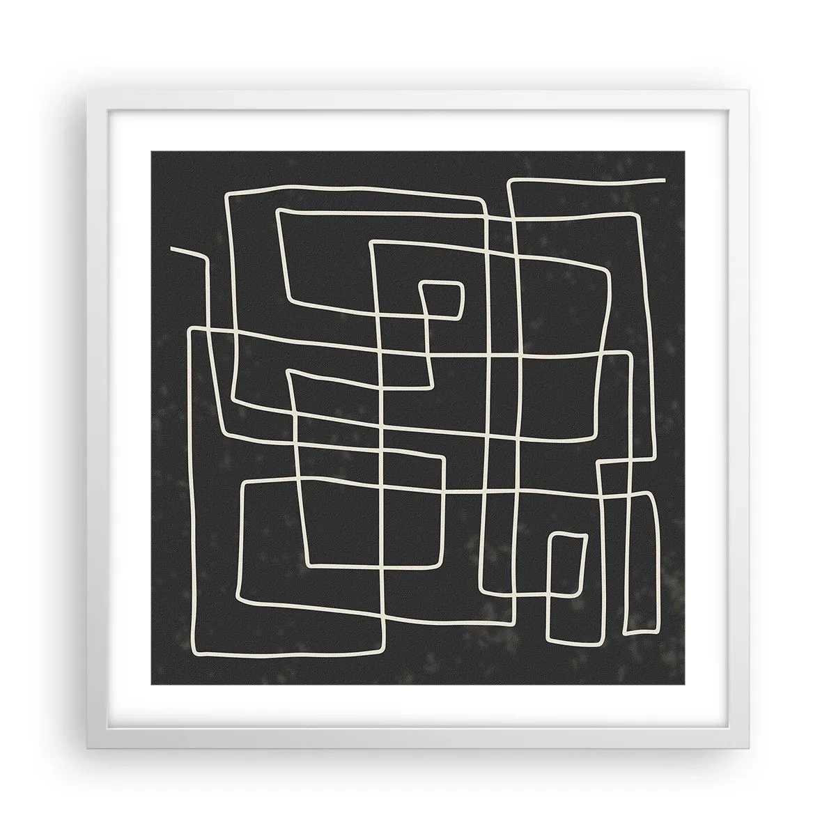 Plakát v bílém rámu - Není to tak jednoduché - 50x50 cm