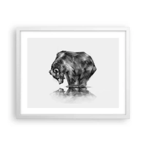 Plakát v bílém rámu - Je příjemné se sekat s někým blízkým - 50x40 cm