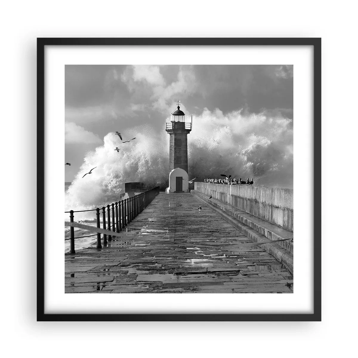 Plakát v černém rámu - Nebojácná - 50x50 cm