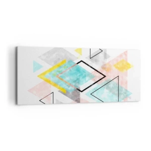 Obraz na plátně - Geometrická zábava - 120x50 cm