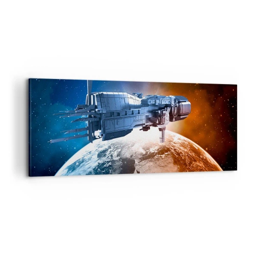 Obraz na plátně - Pozorný pozorovatel - 100x40 cm
