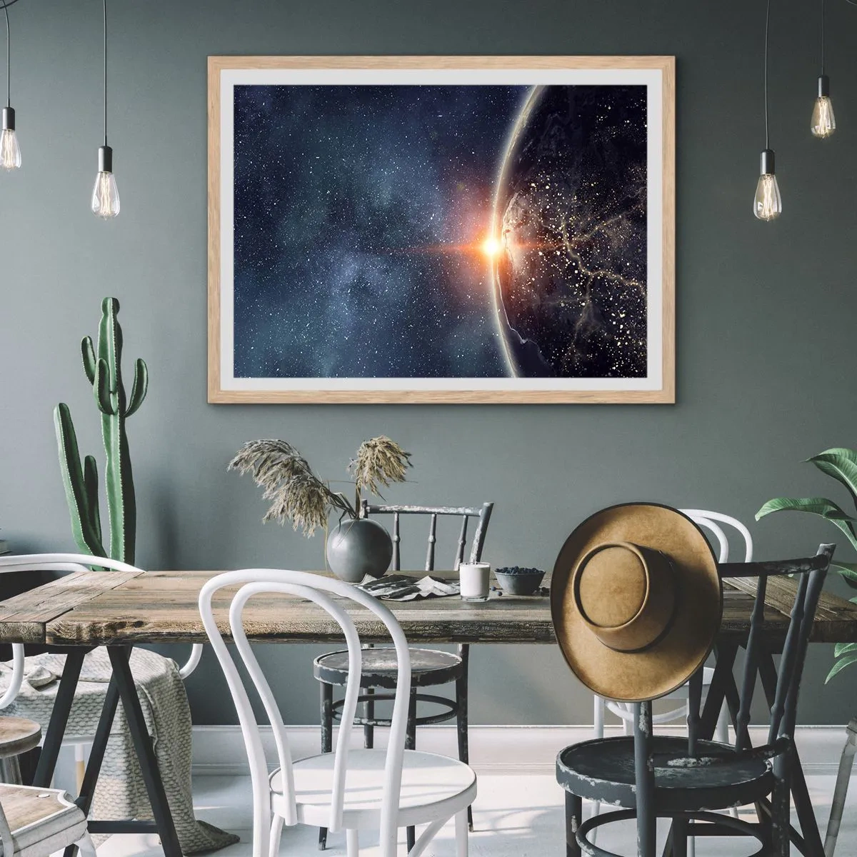 Plakát v rámu světlý dub - V nové perspektivě - 50x40 cm