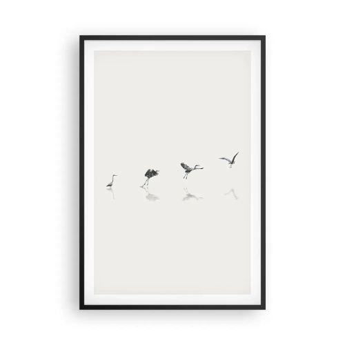 Plakát v černém rámu - Čtyři jednoduché kroky - 61x91 cm