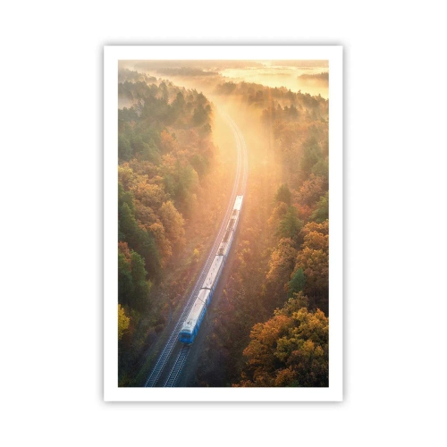 Plakát - Podzimní cesta - 61x91 cm