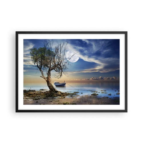 Plakát v černém rámu - Je to konec nebo začátek? - 70x50 cm