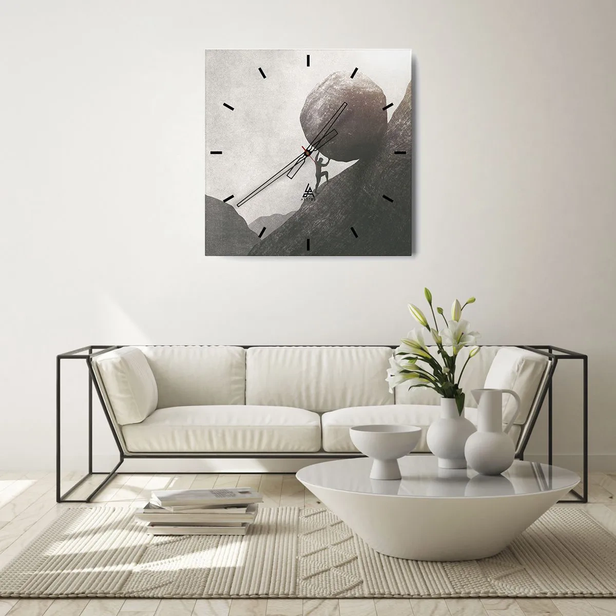 Nástěnné hodiny - Věřím, proti vší naději - 30x30 cm