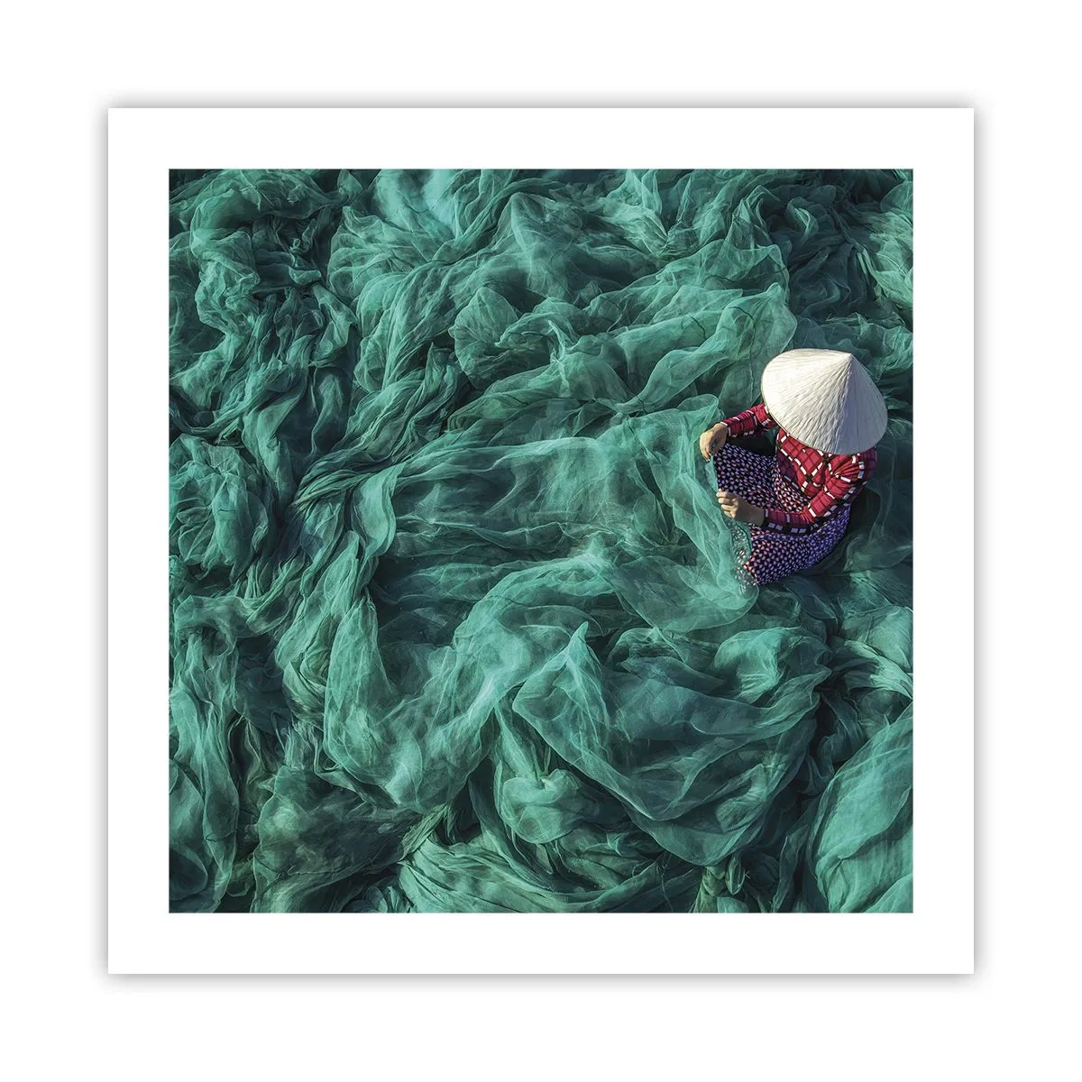 Plakát - V moři sítí - 50x50 cm
