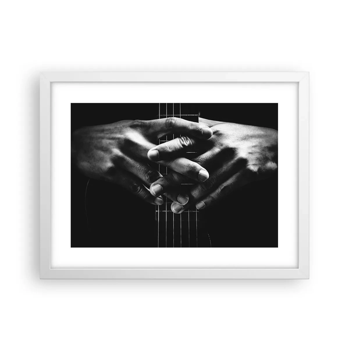 Plakát v bílém rámu - Umělcova modlitba - 40x30 cm