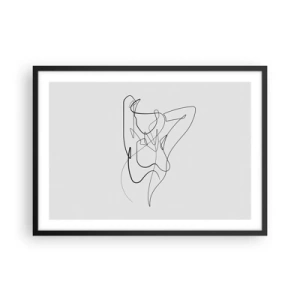 Plakát v černém rámu - Ty jsi záhada… - 70x50 cm