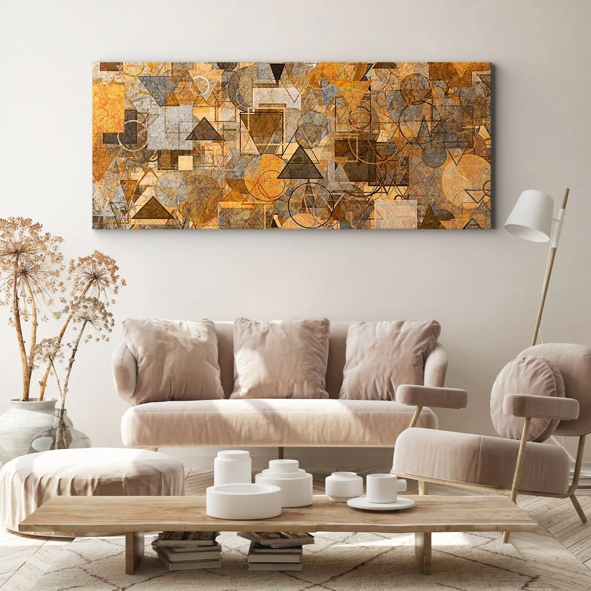 Obraz na plátně - Svět zachycený v podobě - 100x40 cm
