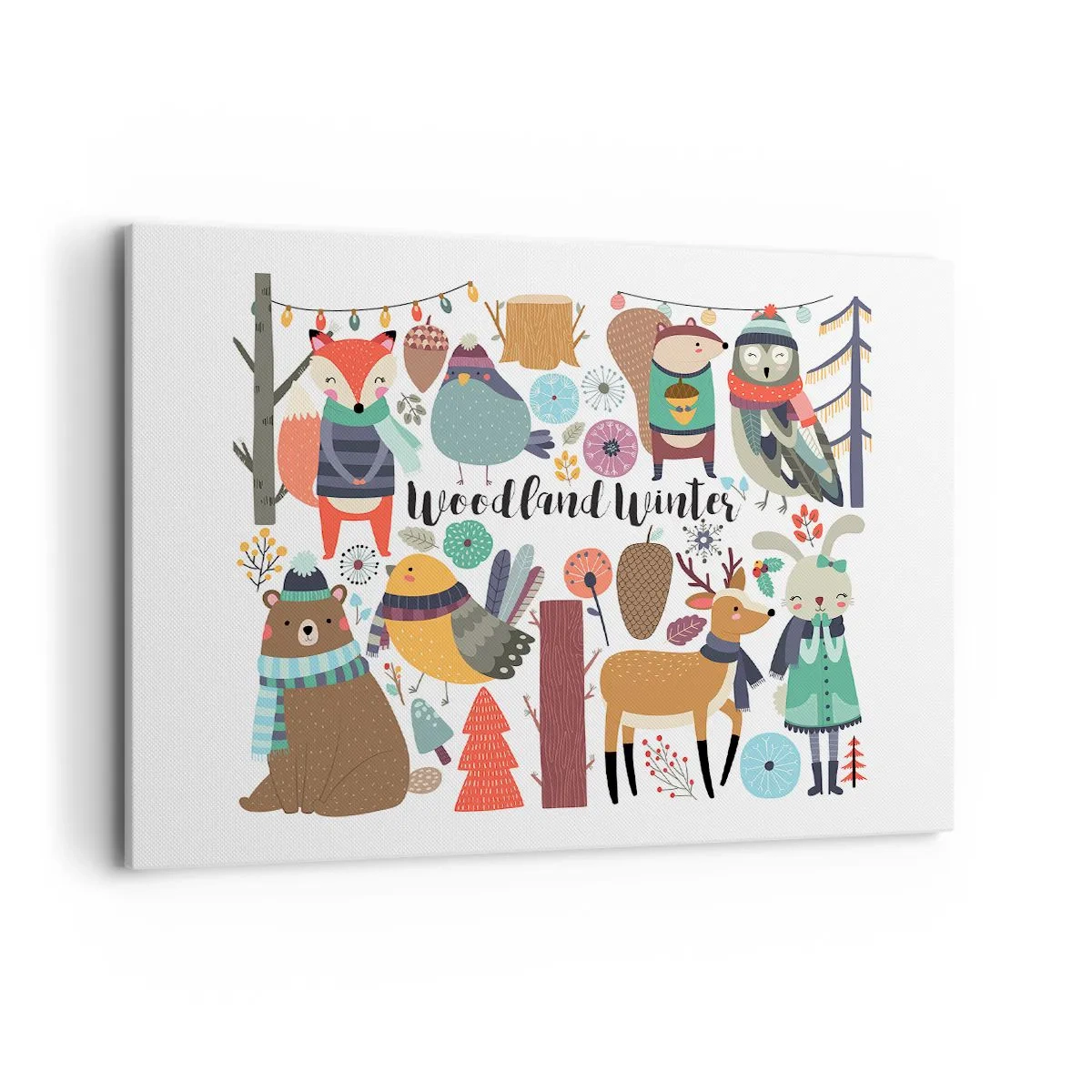 Obraz na plátně - Pohádkové svátky v lese - 100x70 cm