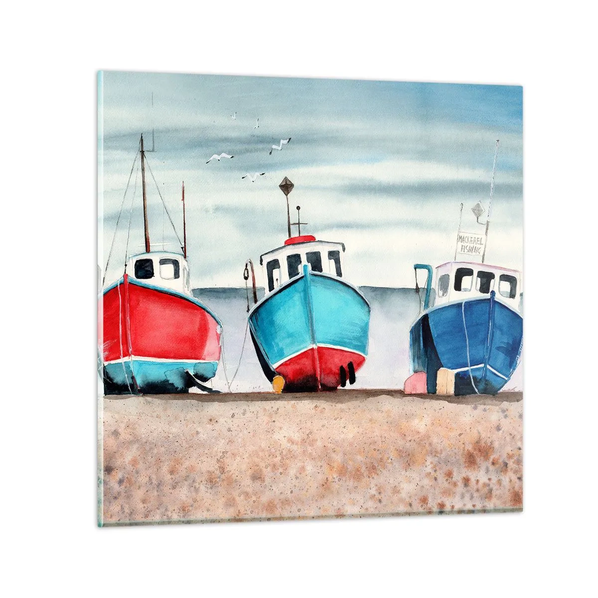 Obraz na skle - Připravené na úlovek - 40x40 cm