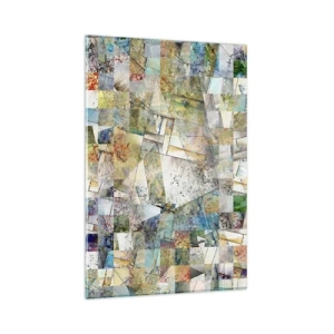 Obraz na skle - Geometrické přeskupení - 80x120 cm