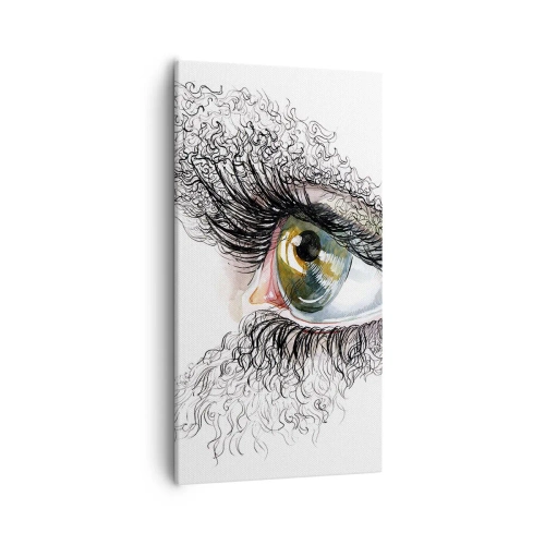 Obraz na plátně - Podívej se přímo do duše - 55x100 cm