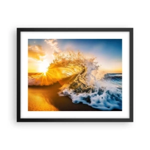 Plakát v černém rámu - Hra v písku - 50x40 cm