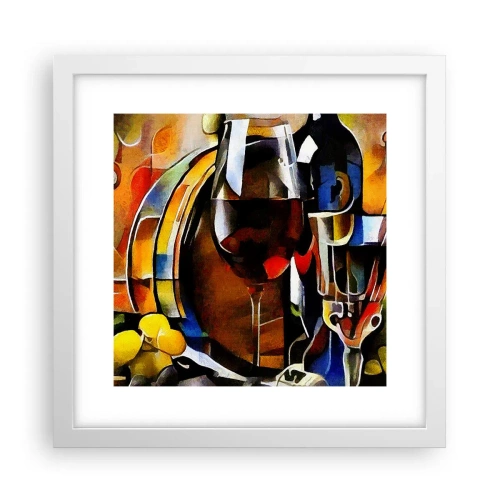 Plakát v bílém rámu - I svět dostává barvy - 30x30 cm