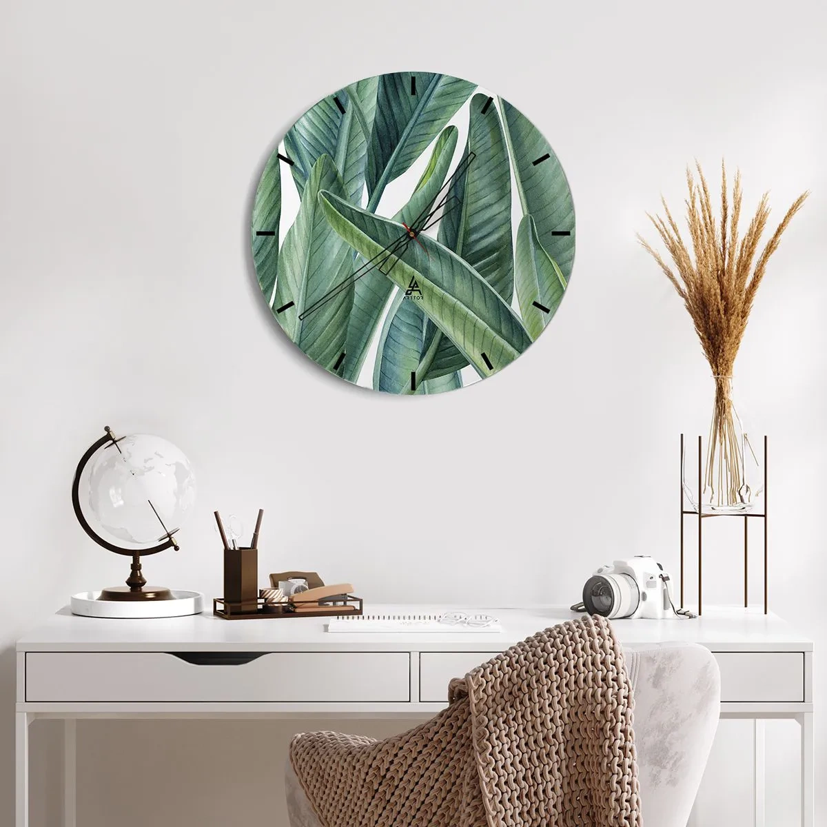 Nástěnné hodiny - Prostě zelená - 40x40 cm