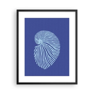 Plakát v černém rámu - Zrození mušle - 40x50 cm