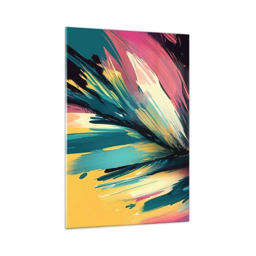 Obraz na skle - Kompozice – exploze radosti - 70x100 cm