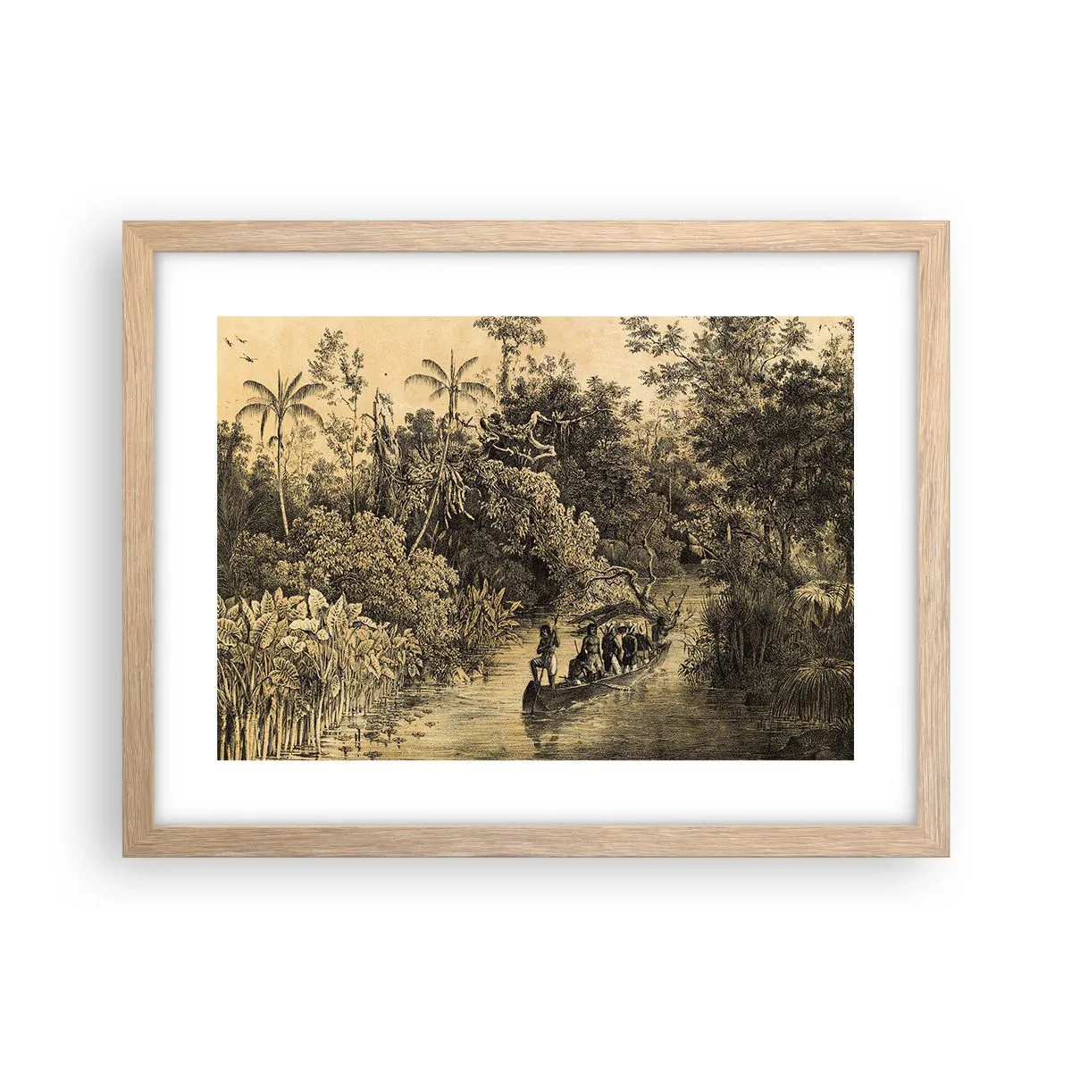 Plakát v rámu světlý dub - Výlet ke zdroji - 40x30 cm