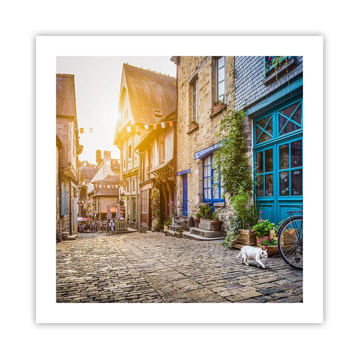 Plakát - Bílý duch městečka - 50x50 cm