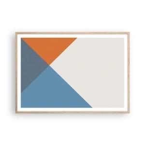 Plakát v rámu světlý dub - Pod úhlem… - 100x70 cm