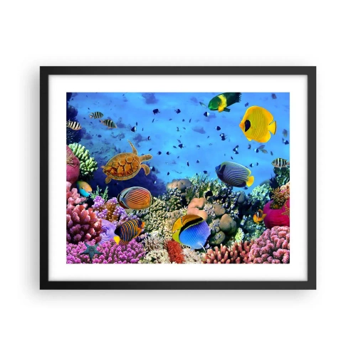 Plakát v černém rámu - Co víme o životě… - 50x40 cm