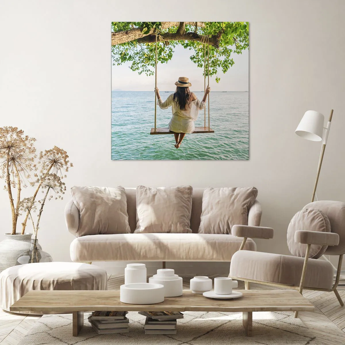 Obraz na plátně - Život je krásný - 40x40 cm