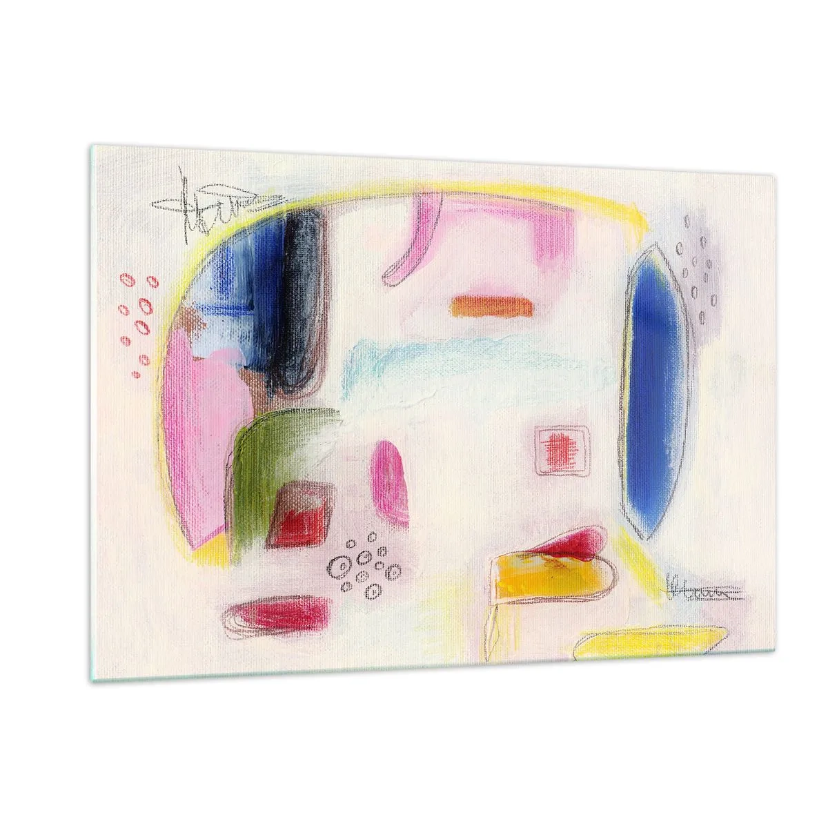 Obraz na skle - Více konvexní než konkávní nebo ploché - 120x80 cm