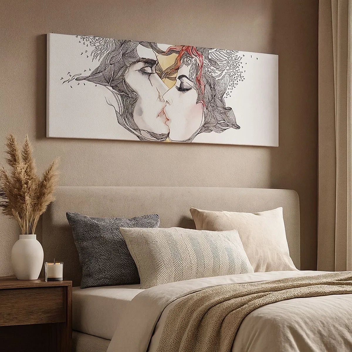 Obraz na plátně - Svět neexistuje - 100x40 cm