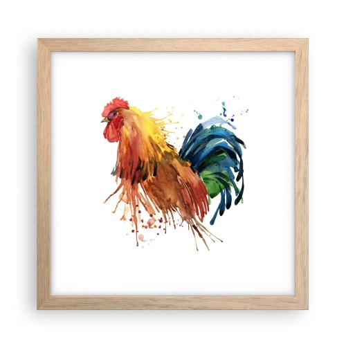 Plakát v rámu světlý dub - Královský šat, královská pýcha - 30x30 cm