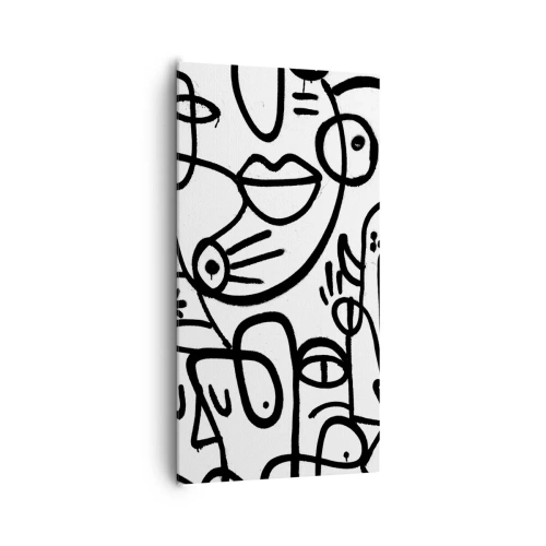 Obraz na plátně - Tváře a přeludy - 65x120 cm