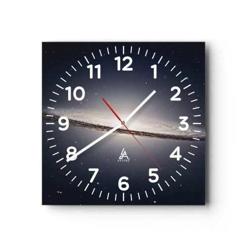 Nástěnné hodiny - Kdysi dávno, v jedné vzdálené galaxii… - 40x40 cm