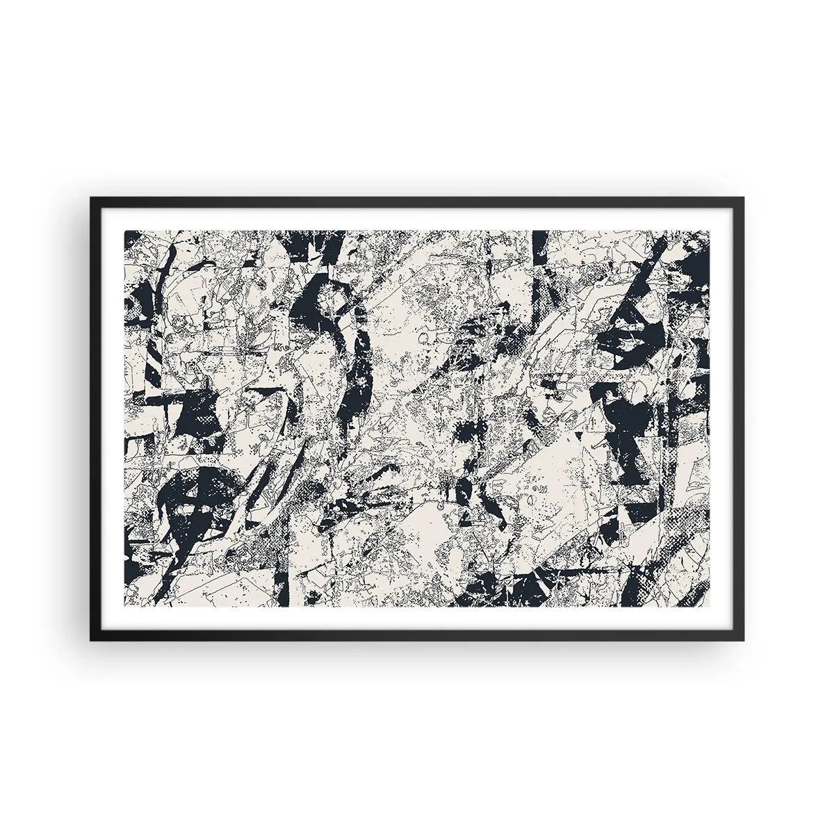 Plakát v černém rámu - Prolínání protikladů - 91x61 cm